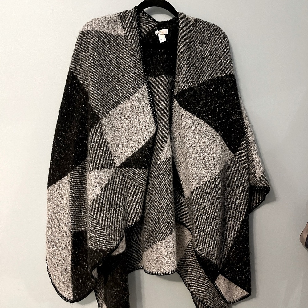 Charming Charlie Patchwork Poncho